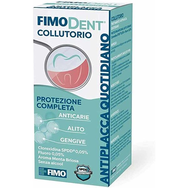 Fimodent Collutorio Antiplacca Quotidiano Clorexina 0,05% + Fluoro 0,05%, 1L-image