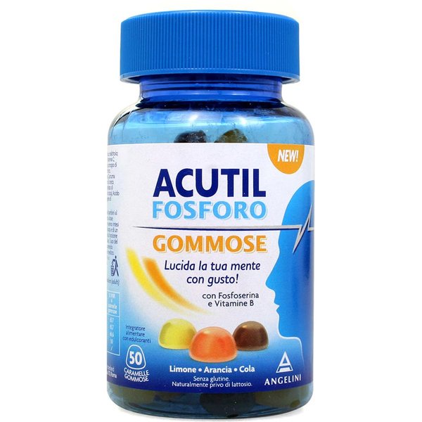 Acutil Fosforo Caramelle Gommose Con Fosfoserina E Vitamine B, 50 Caramelle-image