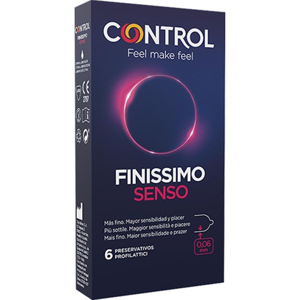 Control Sensivity - Finissimo Senso 0.06Mm Profilattico, 6 Profilattici-image