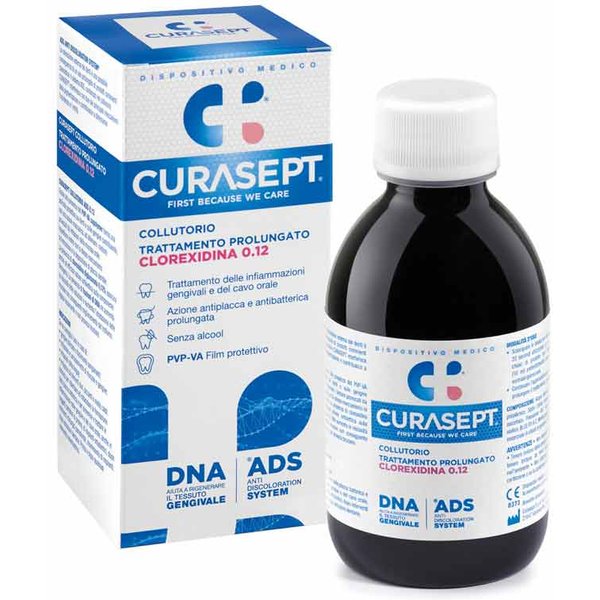 Curasept Trattamento Prolungato - Collutorio Antiplacca Con Clorexidina 0.12% E Ads, 200 Ml-image