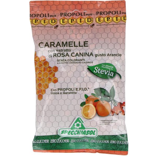 Specchiasol Epid 24 Caramelle Rosa Canina Gusto Arancia, 24 Pezzi-image