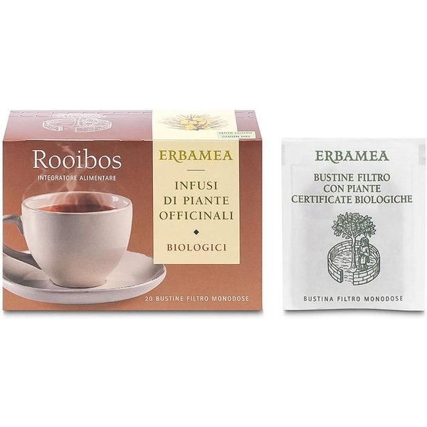 Erbamea Rooibos Tea Infuso Biologico, 20 Bustine Filtro-image