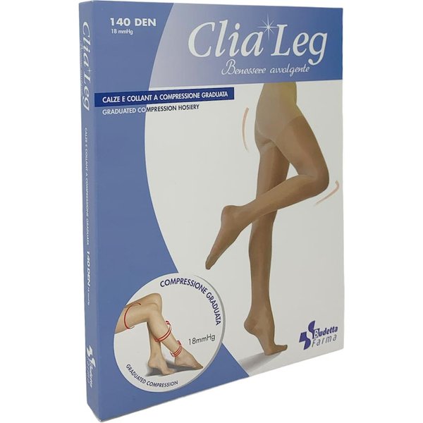 Budetta Farma Clialeg - Collant 140 Den 18Mmhg Taglia 3 Colore Nero-image
