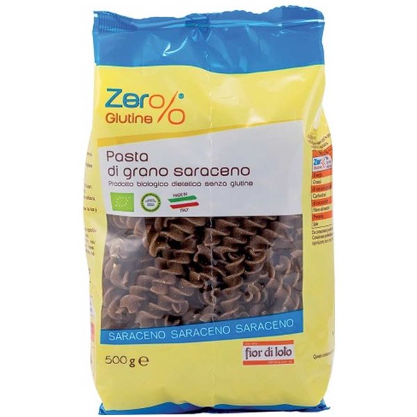 Fior Di Loto Zero% Glutine Fusilli Di Grano Saraceno Bio Senza Glutine, 500G-image