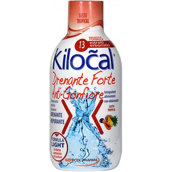 Kilocal Drenante Forte Anti-Gonfiore Gusto Tropical, 500Ml-image