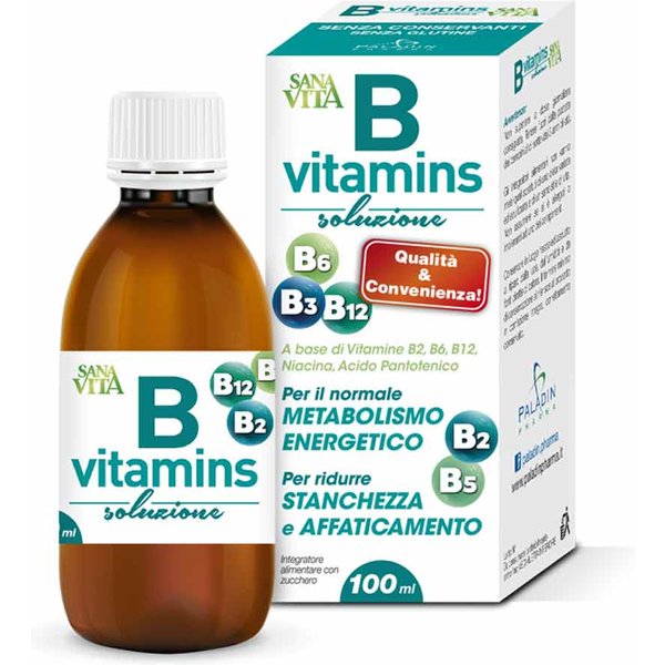 Paladin Pharma Sanavita - B Vitamins Sciroppo Vitamine Del Gruppo B, 100Ml-image
