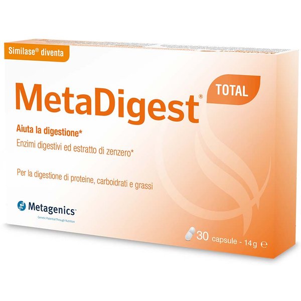 Metagenics Metadigest Total Con Enzimi Per Una Digestione Veloce, 30 Capsule-image