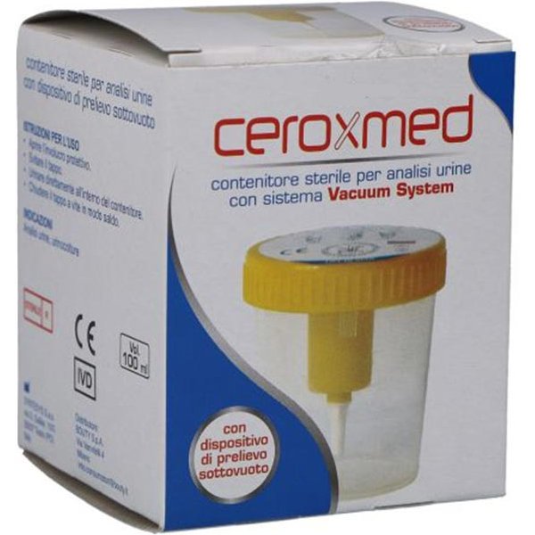 Ceroxmed Contenitore Urina Con Sistema Vacuum System, 100Ml-image