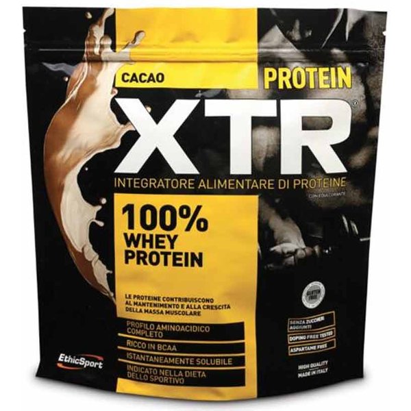 Ethicsport Protein XTR Integratore Di Proteine 100% Whey Gusto Cacao, 500G-image