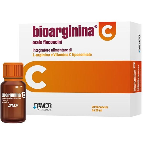 Farmaceutici Damor Bioarginina C Integratore Alimentare, 20 Flaconcini-image