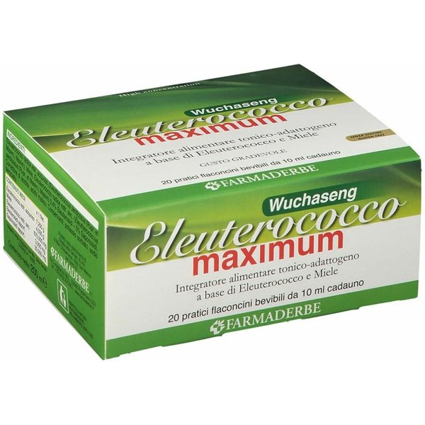Farmaderbe Eleuterococco Maximum Integratore Alimentare, 20 Fiale-image