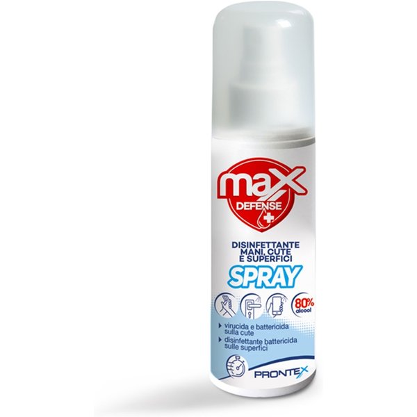 Prontex Max Defense - Spray Disinfettante Per Le Mani, La Cute E Le Superfici, 100 Ml-image