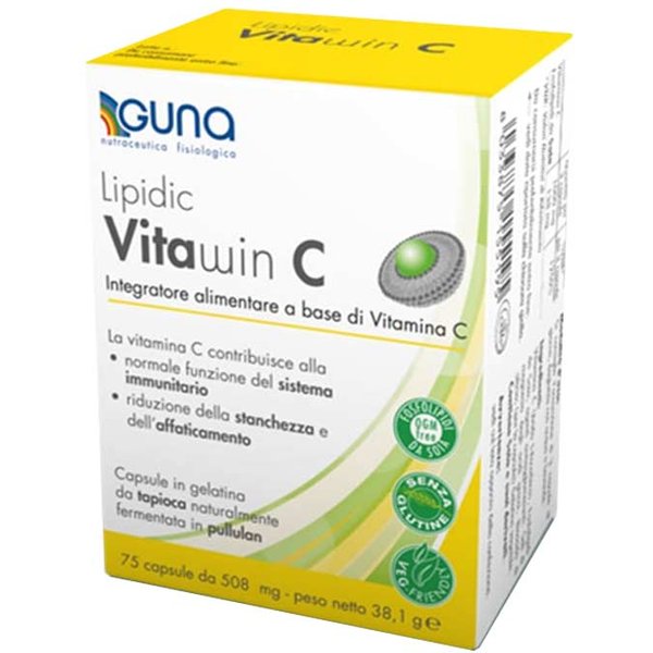 Guna Lipidic Vitawin C Integratore Di Vitamina C Sistema Immunitario, 75 Capsule-image