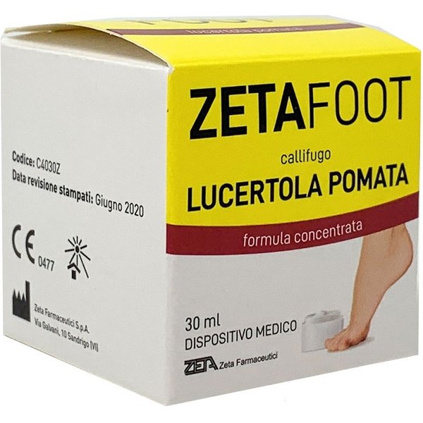 Zeta Farmaceutici Zetafoot - Callifugo Lucertola Pomata, 30Ml-image