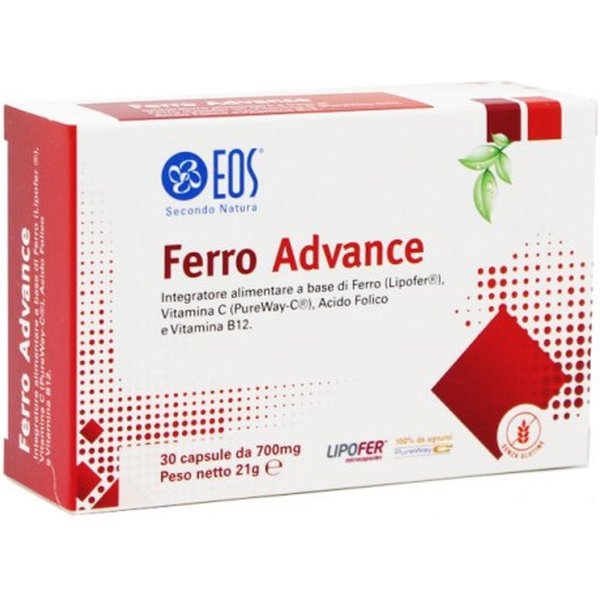 Eos Ferro Advance Integratore Alimentare, 30 Capsule-image