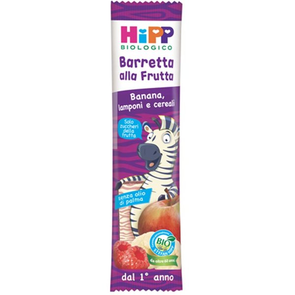 Hipp Barretta Biologica Alla Frutta Banana Lamponi E Cereali Dal 1° Anno, 23G-image