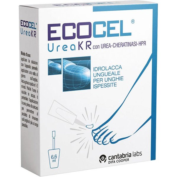 Cantabria Labs Ecocel - Urea KR Idrolacca Ungueale Per Unghie Ispessite, 6,6Ml-image
