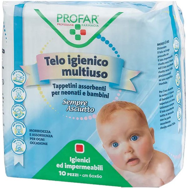 Profar Sempre Asciutto - Teli Igienici Multiuso Misura 60 X 60 Cm, 10 Pezzi-image
