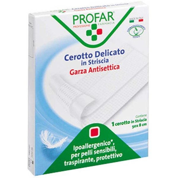 Profar Cerotto In Striscia Garza Antisettica Delicata Misura 50 X 8 Cm, 1 Pezzo-image