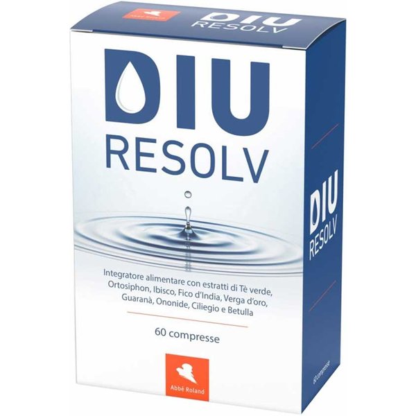 Abbé Roland Diu Resolv Integratore Per Il Drenaggio Dei Liquidi, 60 Compresse-image