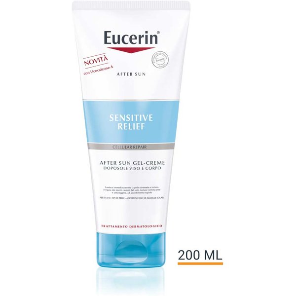 Eucerin Sensitive Relief After Sun Gel Crema Doposole Viso E Corpo, 200Ml-image