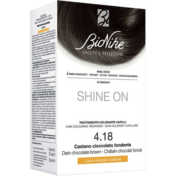 Bionike Shine On - Trattamento Colorante Capelli Castano Cioccolato Fondente4.18-image