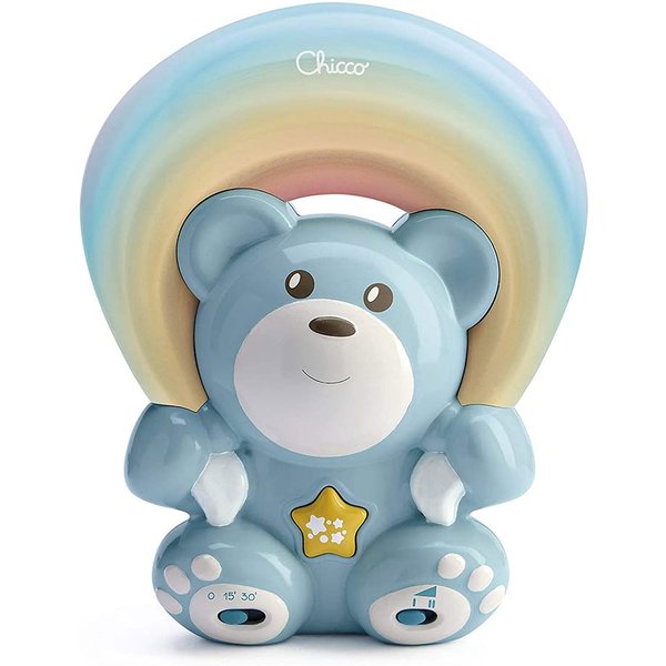 Chicco Gioco Rainbow Bear Blue Orsetto Arcobaleno Azzurro 0M, 1 Pezzo-image