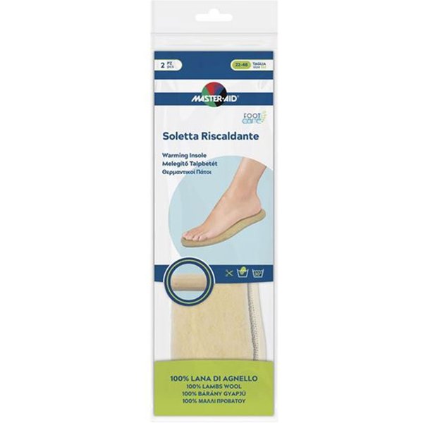 Master-Aid Foot Care - Soletta Riscaldante Ritagliabile, 2 Solette-image