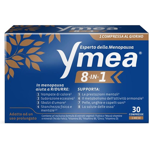 Perrigo Ymea - 8In1 Integratore Alimentare Menopausa, 30 Compresse-image