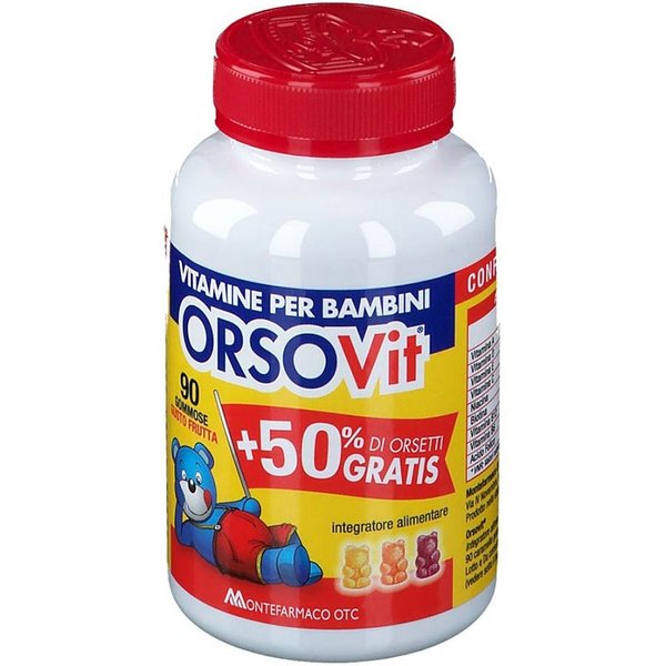 Orsovit Integratore Alimentare Di Vitamine Per Bambini, 90 Caramelle Gommose-image
