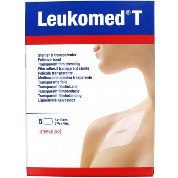 Leukoplast Leukomed - T Medicazione Adesiva Trasparente 8 X 10Cm, 5Medicazioni-image