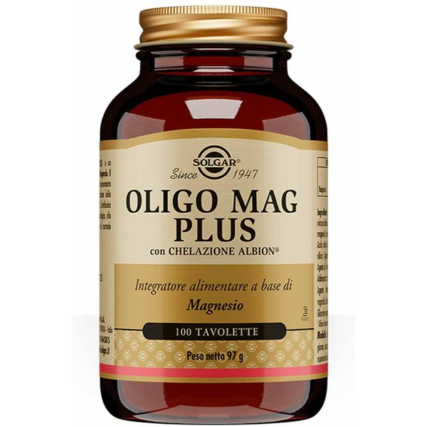 Solgar Oligo Mag Plus Integratore Di Magnesio Chelato, 100 Tavolette-image