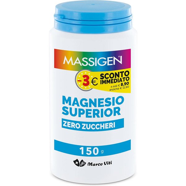 Massigen Magnesio Superior Zero Zuccheri Integratore Alimentare, 150G-image