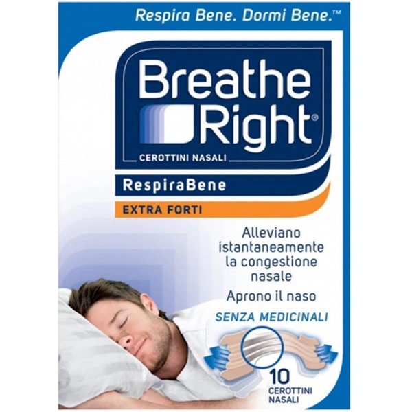 Breathe Right Extra Cerotti Nasali Extra Forte, 10 Pezzi-image