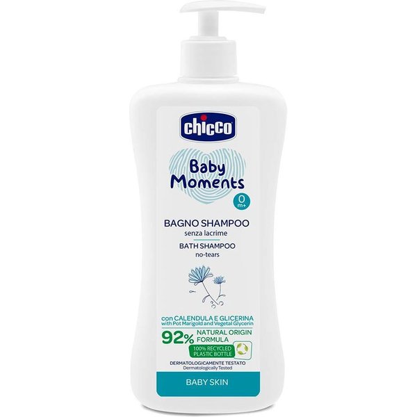 Chicco Baby Moments - Bagno Shampoo Senza Lacrime Delicato, 500Ml-image