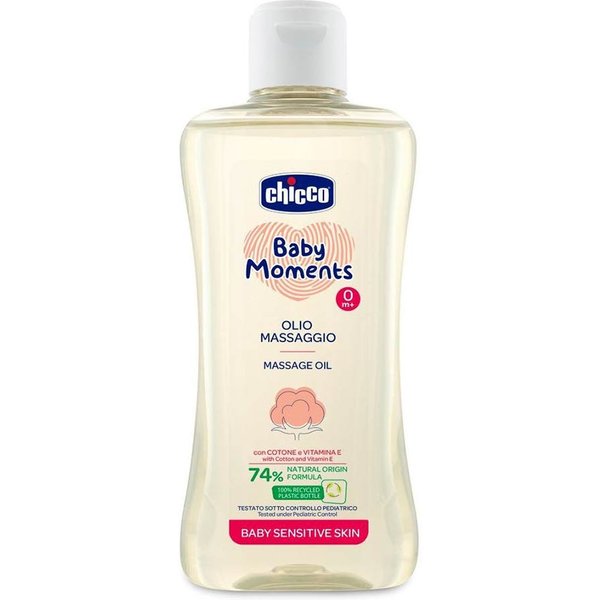 Chicco Baby Moments - Olio Massaggio Formula Delicata, 200Ml-image