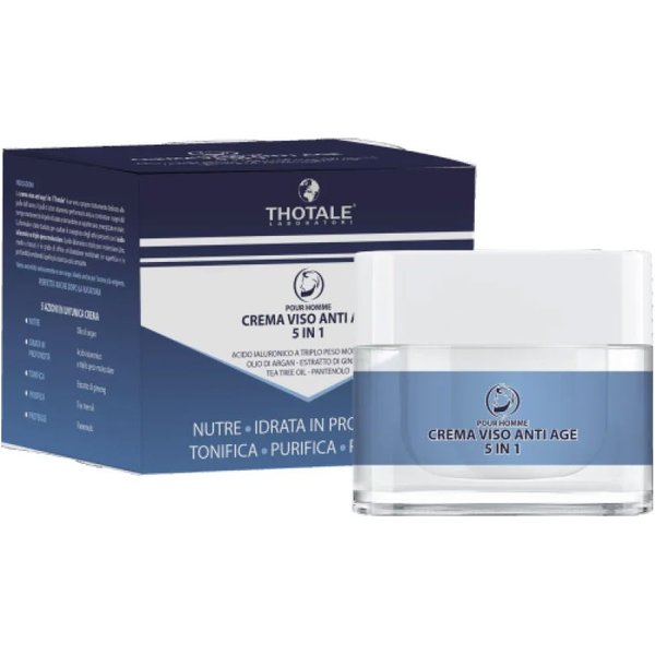 Thotale Pour Homme - Crema Viso Anti Age Uomo 5 In 1, 50Ml-image