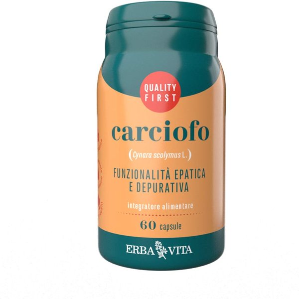 Erba Vita Monoplanta - Carciofo Integratore Funzionalità Epatica, 60 Capsule-image