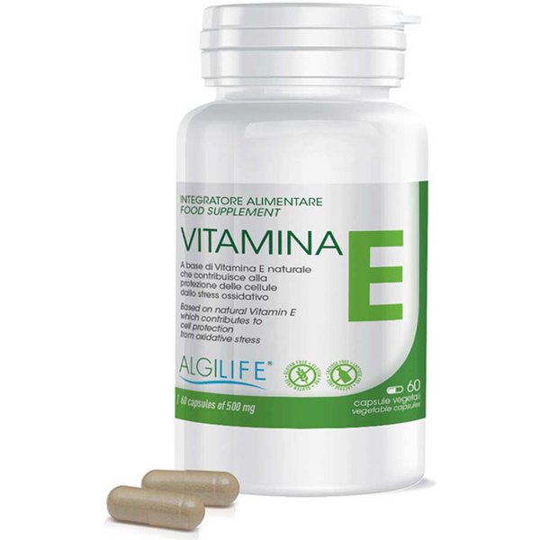 Algilife Vitamina E Integratore Alimentare Antiossidante, 60 Capsule-image