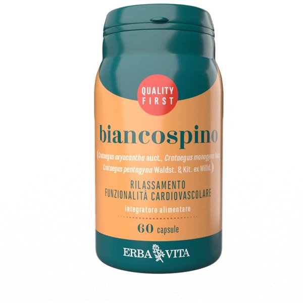 Erba Vita Monoplanta - Biancospino Integratore Rilassamento E Cuore, 60 Capsule-image
