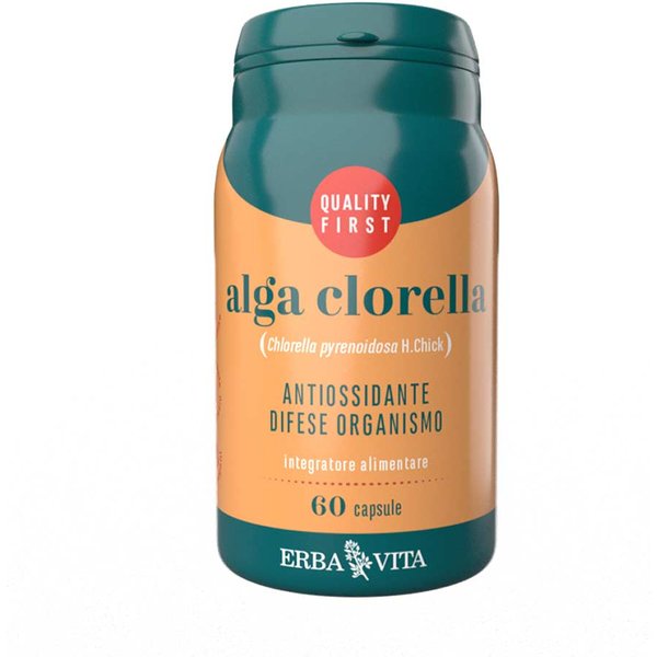 Erba Vita Monoplanta - Alga Clorella Integratore Antiossidante Difese,60 Capsule-image