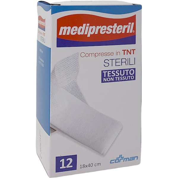 Medipresteril Compresse In Tnt Sterili 18 X 40 Cm, 12 Compresse-image