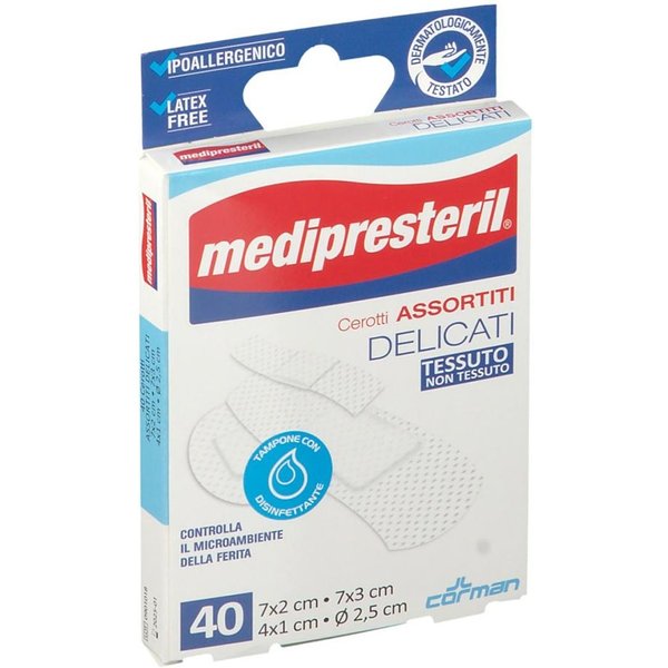 Medipresteril Cerotti Delicati Assortiti Tnt, 40 Cerotti 4 Formati-image