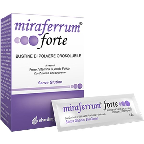 Shedir Pharma Miraferrum Forte Integratore Alimentare, 20 Bustine-image