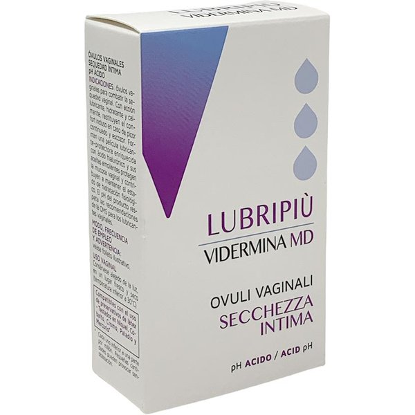 Vidermina Md - Lubripiù Ovuli Vaginali Secchezza Intima, 10 Ovuli-image