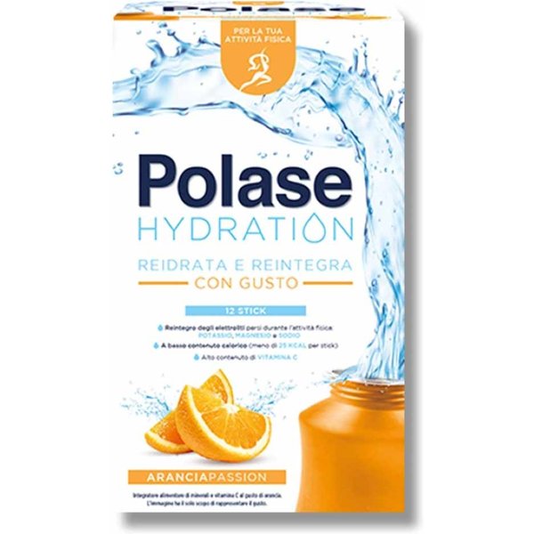 Polase Hydration Integratore Sali Minerali Magnesio Potassio Arancia, 12 Stick-image