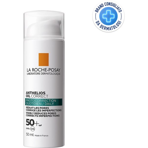 La Roche Posay Anthelios - Crema Solare Oil Correct SPF50+ Foto-Correttiva, 50Ml-image