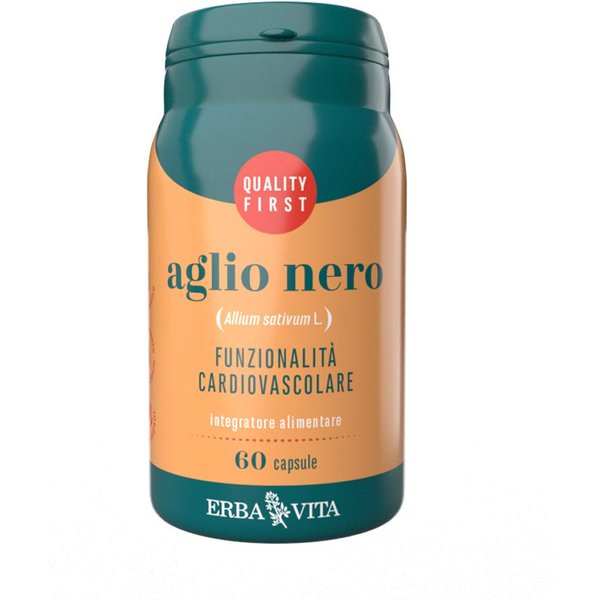 Erba Vita Monoplanta - Aglio Nero Integratore Cuore E Circolazione, 60 Capsule-image