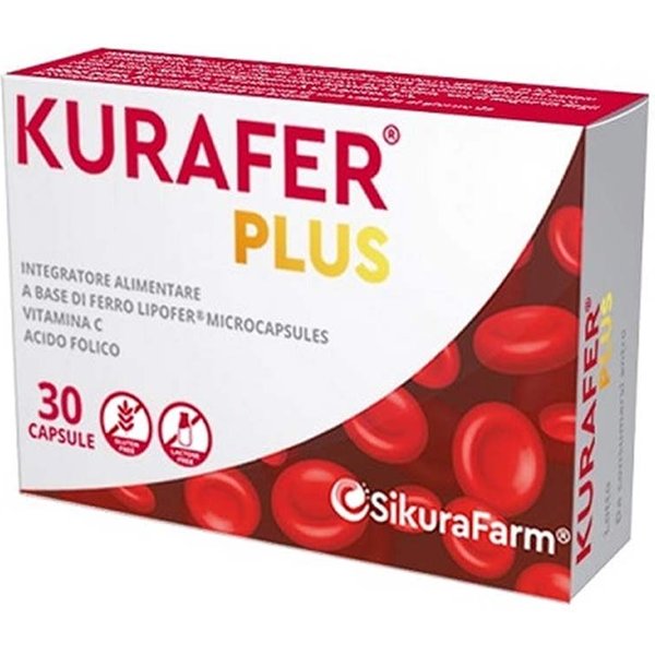 Sikurafarm Kurafer Plus Integratore Ferro E Vitamina C, 30 Capsule-image