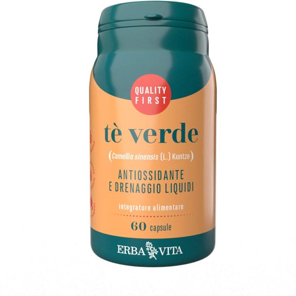 Erba Vita Monoplanta - Tè Verde Integratore Antiossidante Drenaggio, 60 Capsule-image